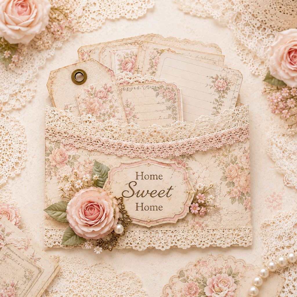 Home Sweet Home Lace Pocket