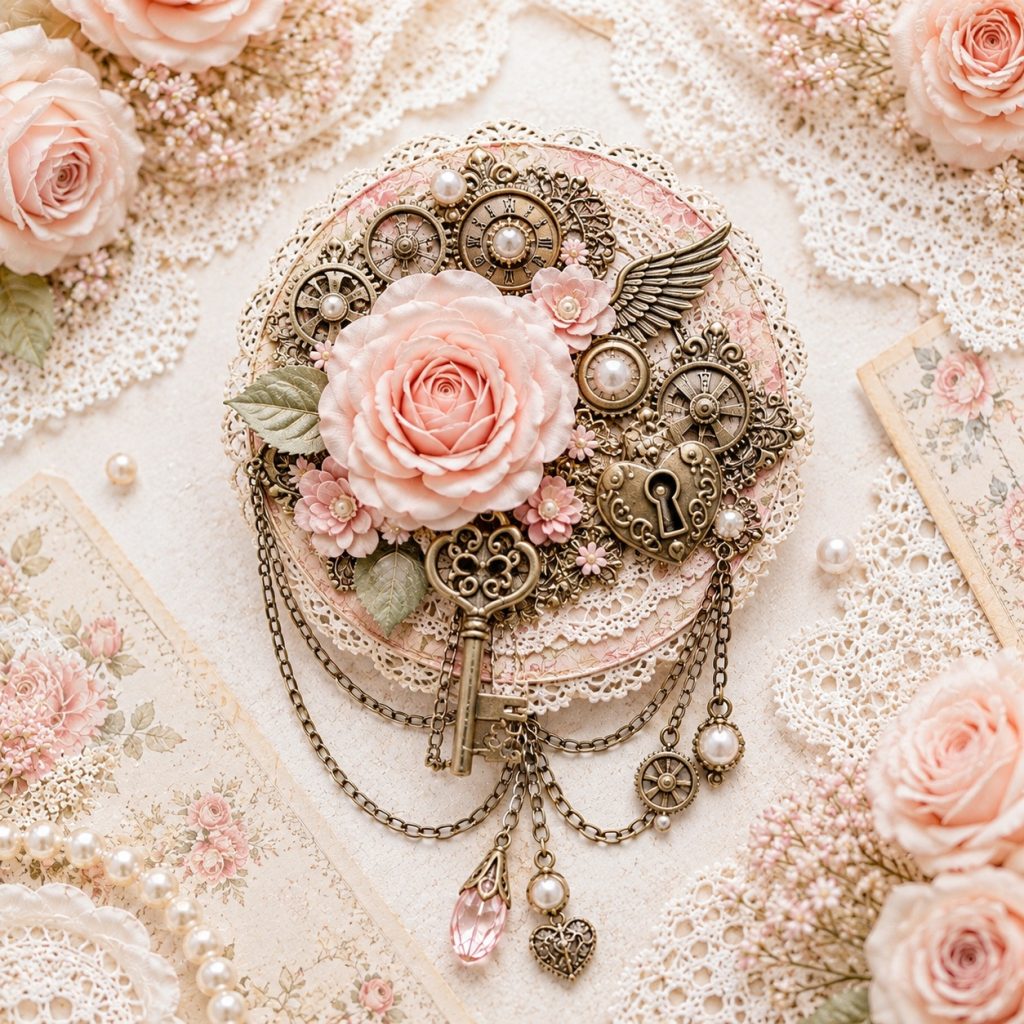 Romantic Lace Journal Cover