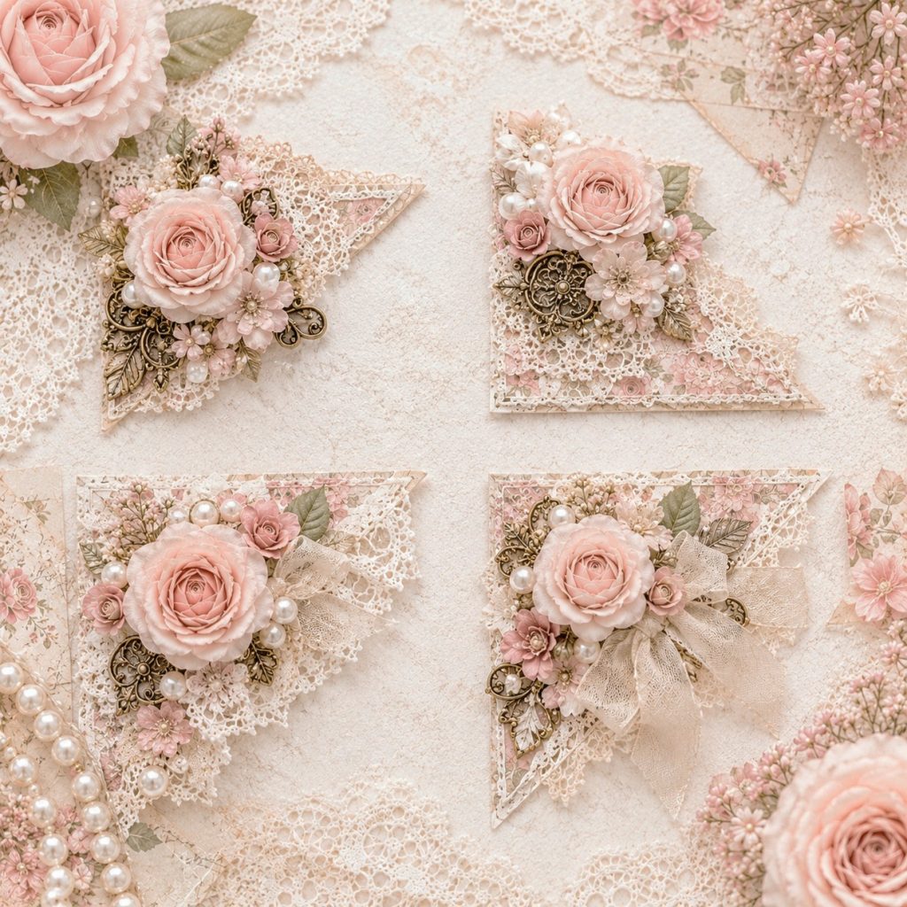 Layered Lace Corner Cluster