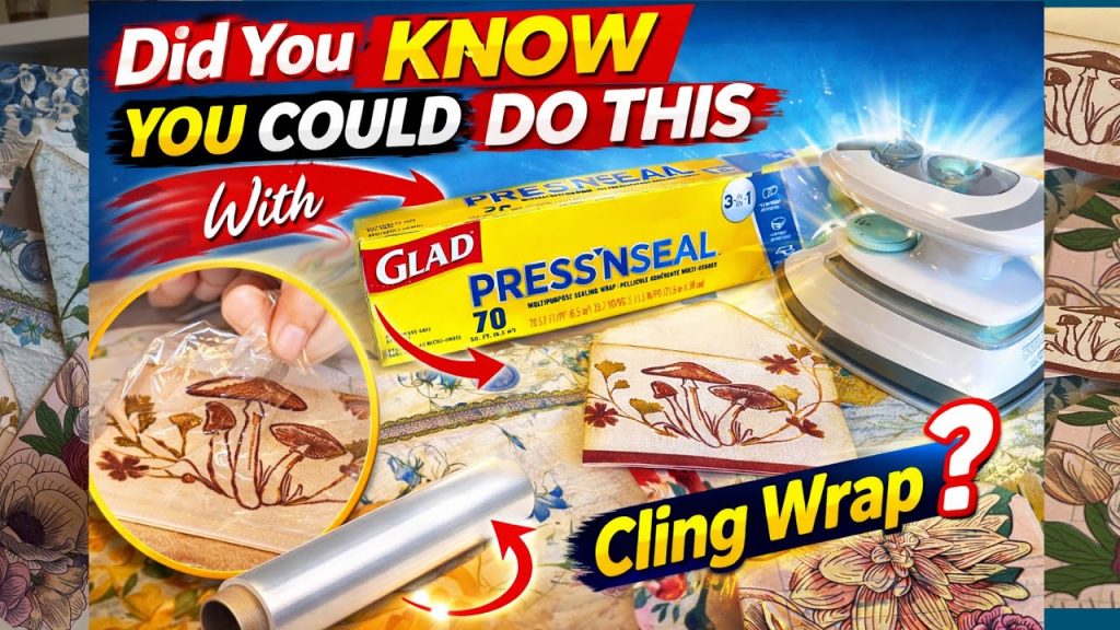Did You Know You Could Do This With Cling Wrap? GORGEOUS Junk Journal Envelopes