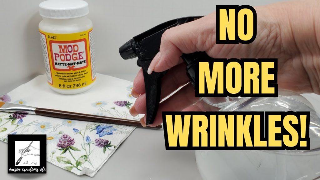 How to Decoupage a Napkin with No Wrinkles | Decoupage Tips for Beginners