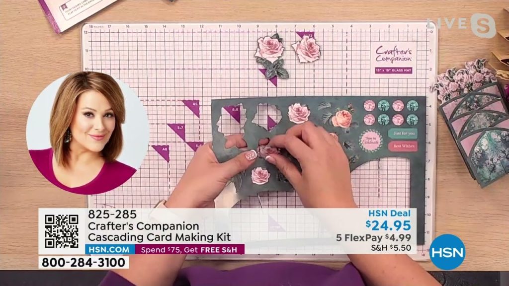 Crafter’s Companion Beautiful Blooms Cascading Card Making Tutorial