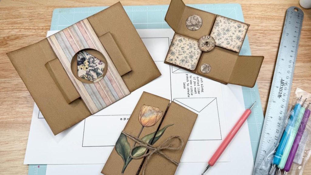 Interactive Junk Journal Ephemera ~No Measuring Templates~ Fun and Easy ~Card Making~